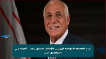 نجاح العملية الجراحية لرئيس الزمالك حسين لبيب.. تعرف على التفاصيل الآن